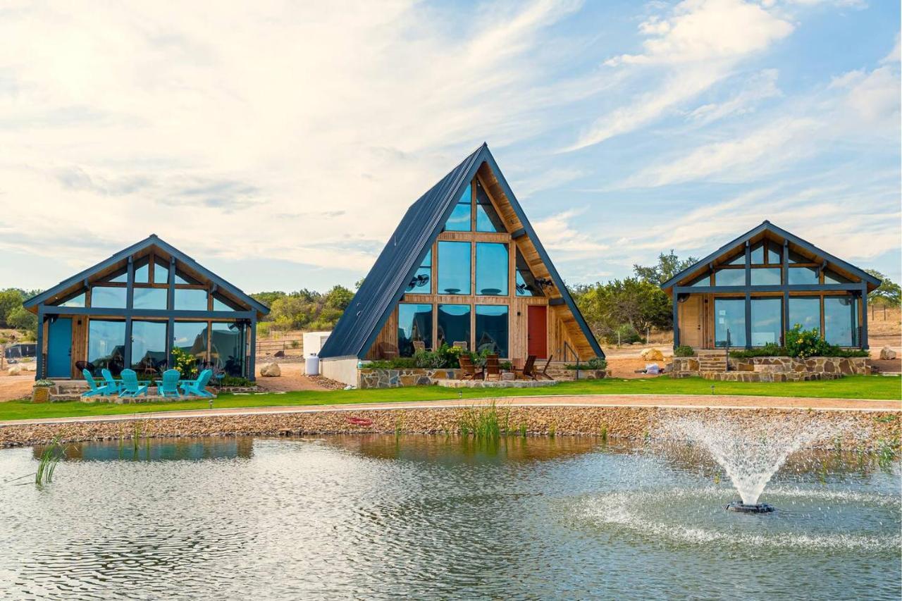Gruene Daze Chalet - Stylish Aframe - Escape The Ordinary New Braunfels Dış mekan fotoğraf