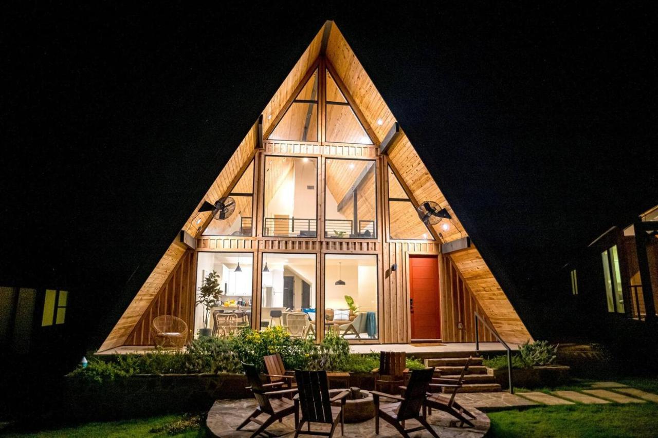 Gruene Daze Chalet - Stylish Aframe - Escape The Ordinary New Braunfels Dış mekan fotoğraf